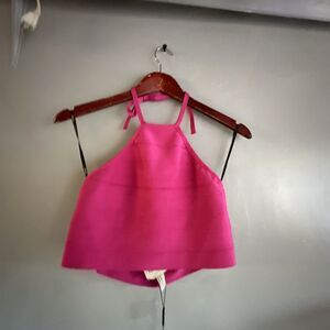Herve Leger x Forever 21 *LIMITED EDITION* Pink Bandage Knit Halter Crop Top XXL